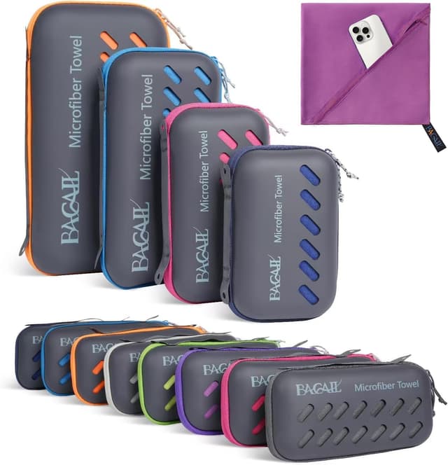 Imagen de BAGAIL Microfibre Travel Towel Quick‑Dry 90×40 cm 🏖 en OfertitasTOP