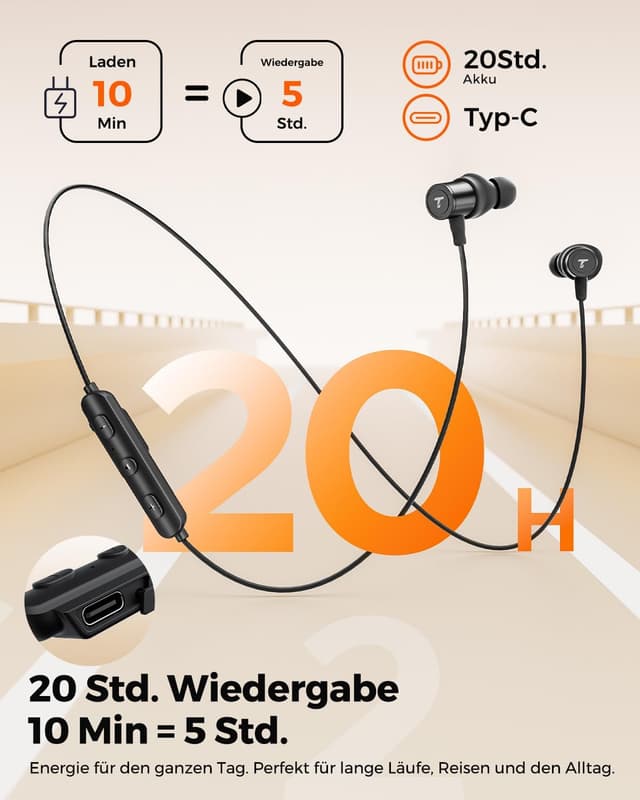 Detalle de truefree HD-100 In Ear Kopfhörer 20 Std.