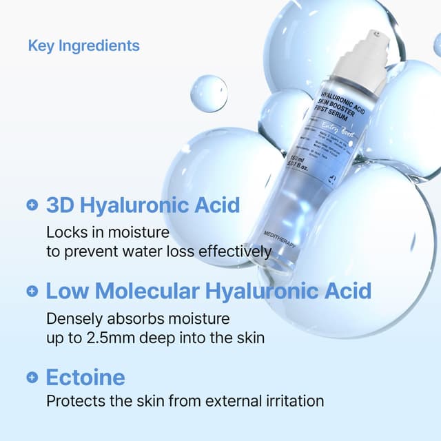 Detalle 2 de Meditherapy Hyaluronic Acid Serum XXL 150ml (5.07 fl.oz.) – Ultra Hydrating, Non-Sticky Anti-Aging Face Serum