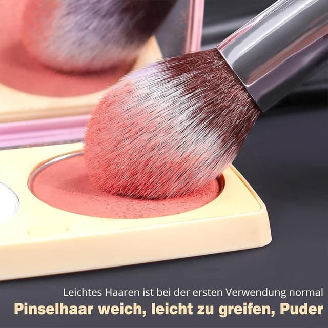 Detalle 2 de BEAKEY Pinselset Professionelles Makeup 12-teilig 🎨