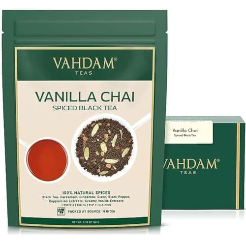 Imagen de VAHDAM Masala Chai vainilla 100 g 🍵 en OfertitasTOP