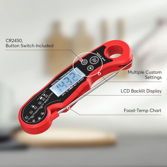 Detalle 1 de ANDAXIN Meat Thermometer 1°F 🍖