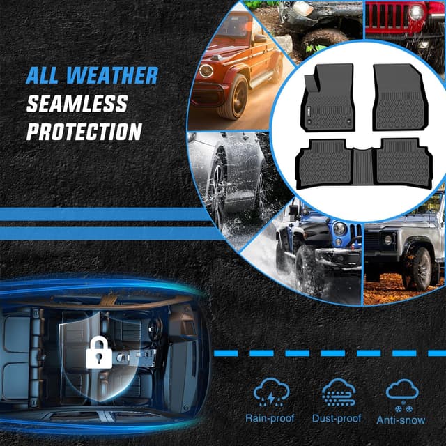 Thumbnail 4 de Nilight TPE Floor Mats for Chevy Malibu 2016–2025