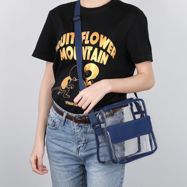 Detalle 2 de Clear crossbody bag with 0.6mm PVC