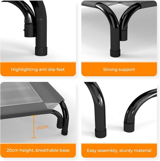 Thumbnail 3 de DOPEDIO Raised Dog Bed XL cooling breathable elevated pet bed