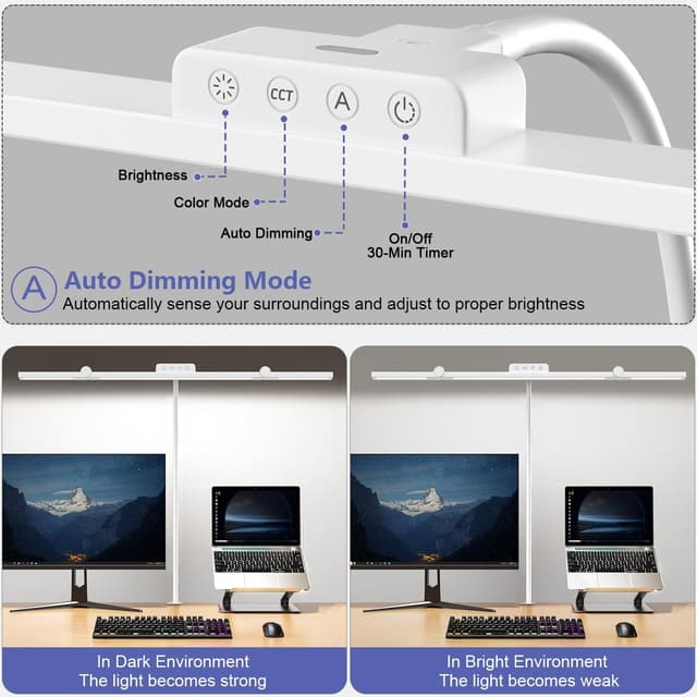 Thumbnail 3 de EppieBasic Schreibtischlampe LED 24W 3-Kopf