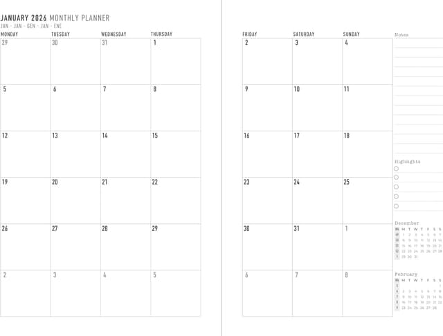 Detalle 2 de Letts Buchkalender A5 Titanium 2026