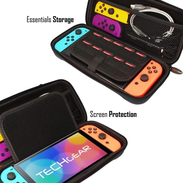 Detalle de TECHGEAR Hard Protective Carry & Storage Case for Nintendo Switch / Switch OLED