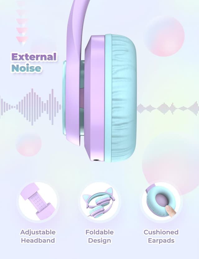 Thumbnail 4 de iClever Kinder Kopfhörer 85 dBA