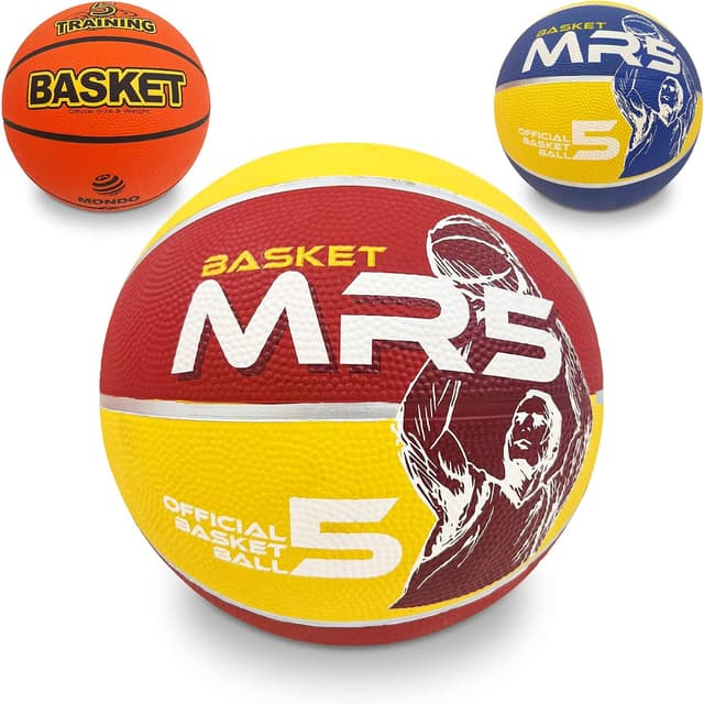Detalle de Mondo Toys Dream Team pallone da basket per bambini, superficie morbida, Size 5 (13139)