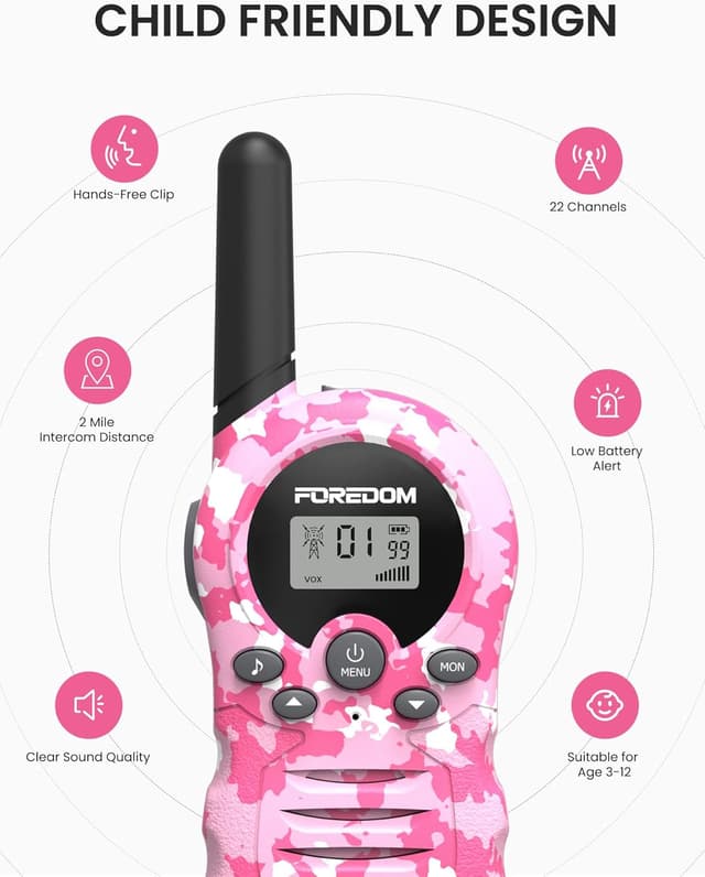 Thumbnail 2 de FOREDOM Walkie Talkies 3-pack long-range for kids