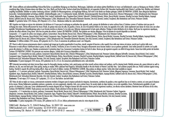 Thumbnail 1 de SONAX Multi wipes 72 pièces chiffonettes 🧽