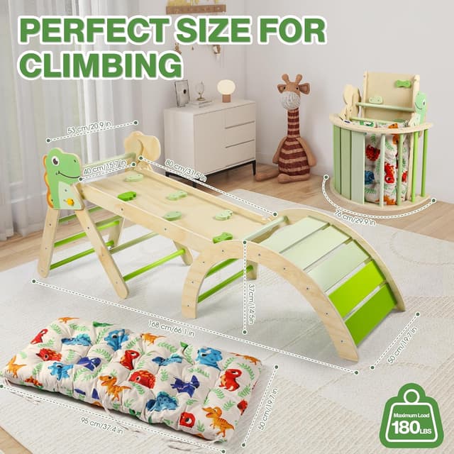 Detalle de Khlerox indoor climbing frame 7 in 1
