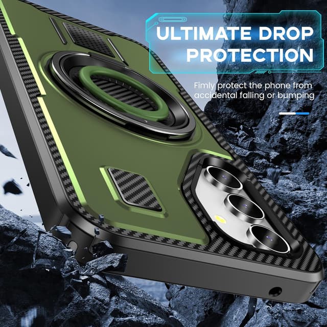 Detalle 1 de Tuvror Galaxy A54 Hülle mit Ring 4-in-1