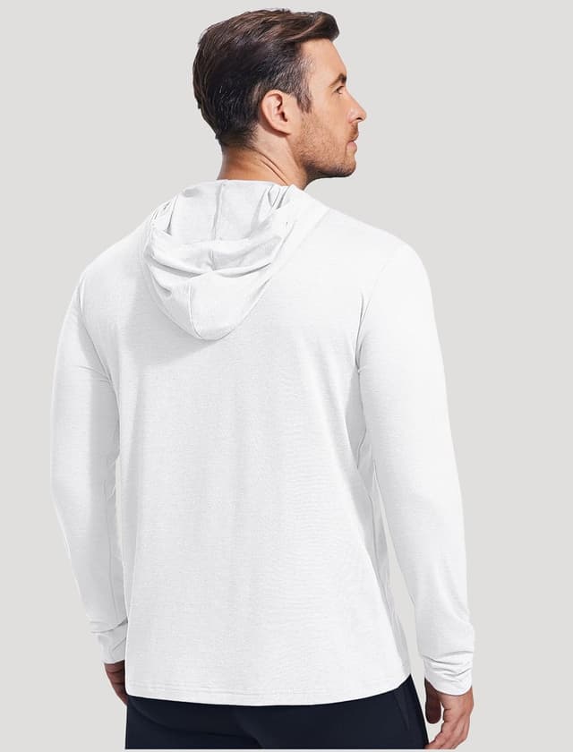 Detalle 2 de PINSPARK Lightweight Pullover Hoodie (Men’s Slim-Fit, Quick-Dry, No Pockets)