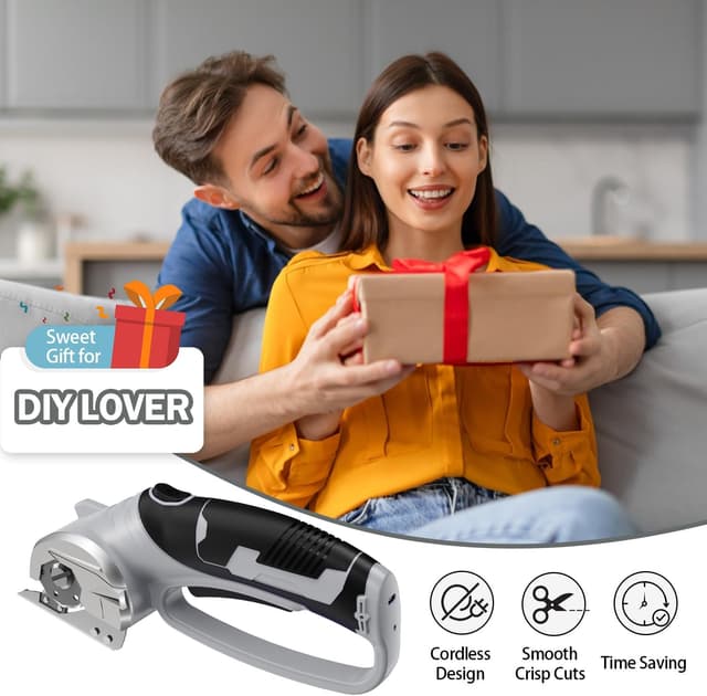 Detalle 1 de Cordless Electric Scissors 4V Rechargeable Rotary Cutter ✂