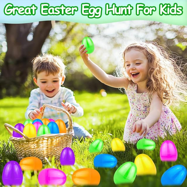 Thumbnail 5 de TURNMEON 500 Count Plastic Easter Eggs Bulk 6 Colors