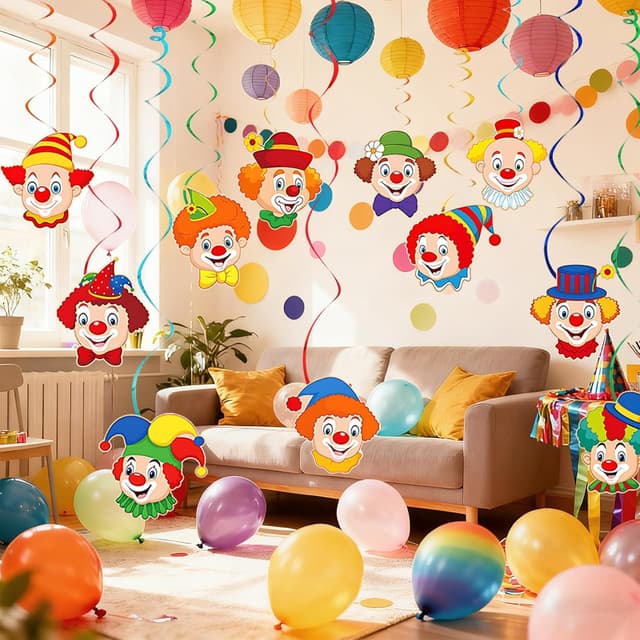 Detalle de HUKUMA Clown Girlande 12er Set 80 cm 🤡