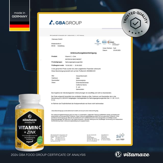 Thumbnail 6 de Vitamin C Zink 1000 mg, 360 Tabletten