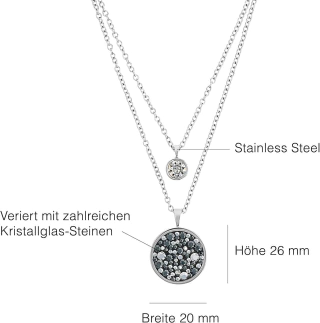 Thumbnail 2 de s.Oliver Collier acier inoxydable cristal