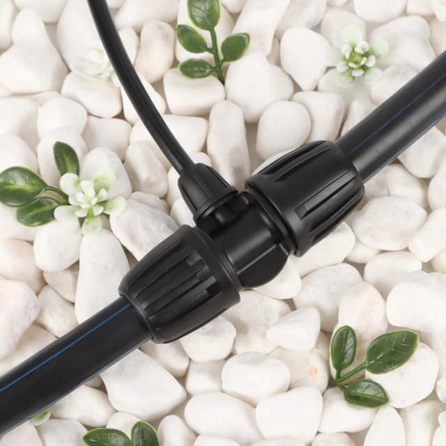 Detalle de Connettori da giardino 16 mm a T con chiusura a spillo (15 pezzi) per tubo in PE