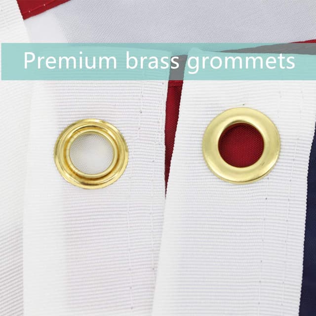 Detalle 1 de Union Jack British Flag 3x5FT (90x150cm) – Sewn Stripes, Brass Grommets, for Outdoors & Indoors