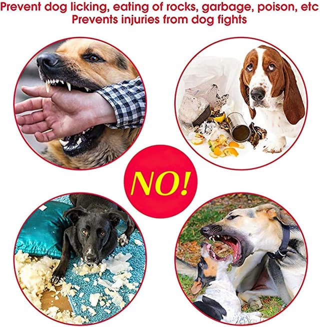 Detalle de HEELE Maulkorb für Hunde (Nylon, atmungsaktiv, verstellbar) Schwarz – Größe XS