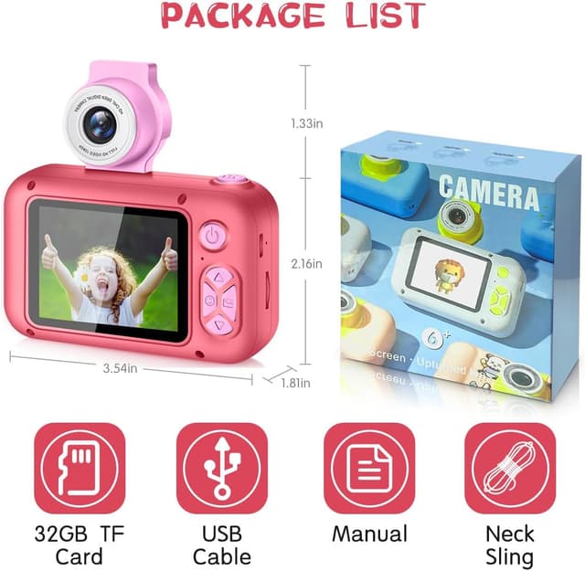 Thumbnail 6 de ARNSSIEN Kids Digital Camera Toy X101 (2.4in IPS Screen, 180° Flip Lens) for ages 3–12