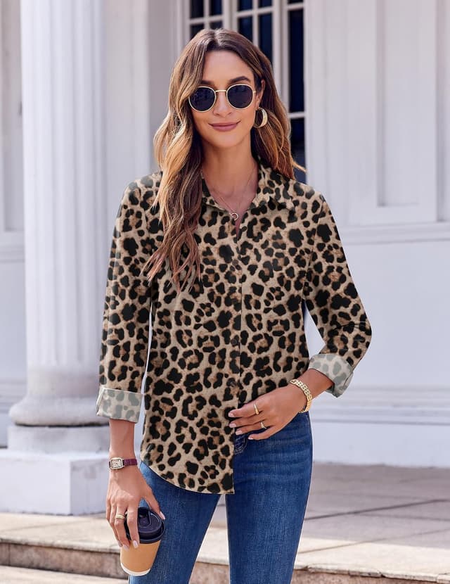 Detalle 2 de Zeagoo Button Down Floral Blouse 1 emoji