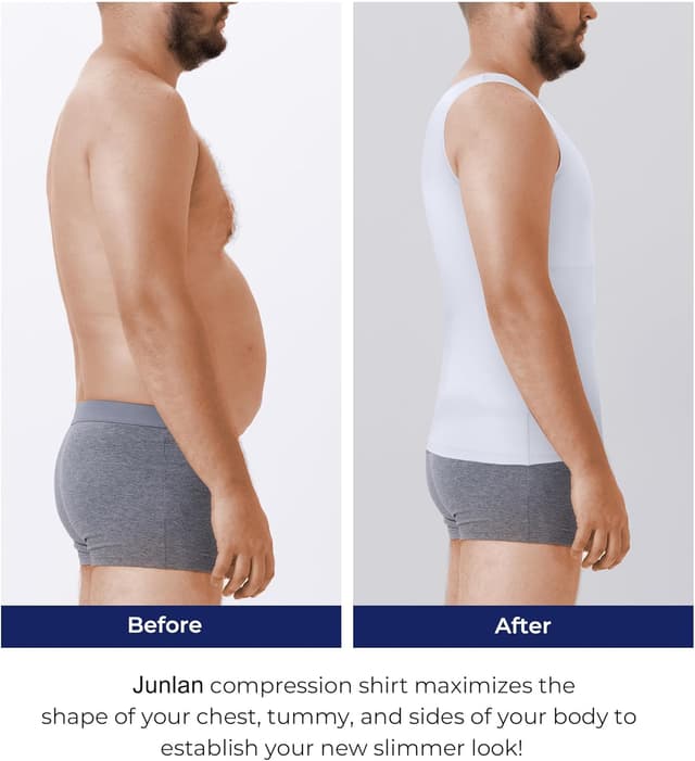 Thumbnail 4 de Junlan Men Compression Shirt Vest 2 Pack