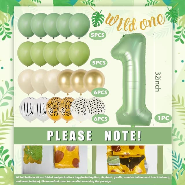 Thumbnail 2 de Konoz Wild One Geburtstag Deko 1. Geburtstag