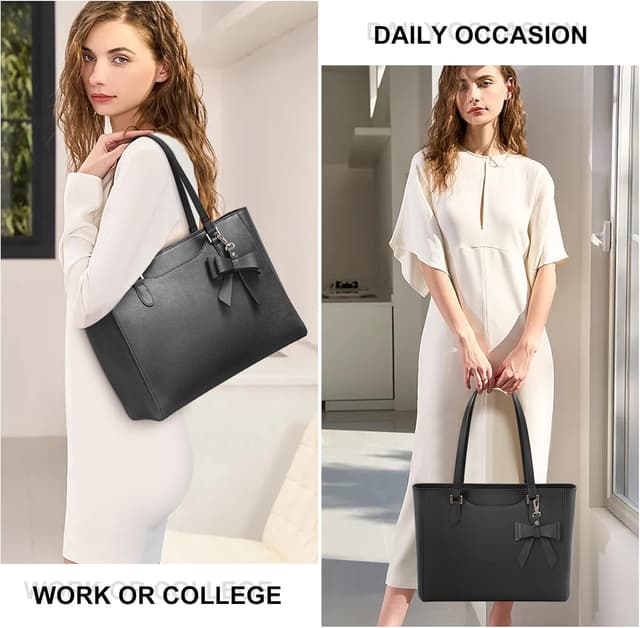 Detalle 2 de KTMOUW Handbags Large PU Leather Tote for Work