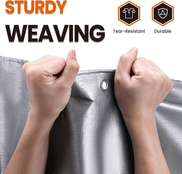 Thumbnail 3 de SpacEver 30x30 FT Tarp 16 Mil waterproof cover