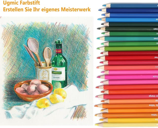 Thumbnail 6 de Ugmic 50 Buntstifte – Premium-Farbstifte für Erwachsene & Kinder mit lebendigen Farben