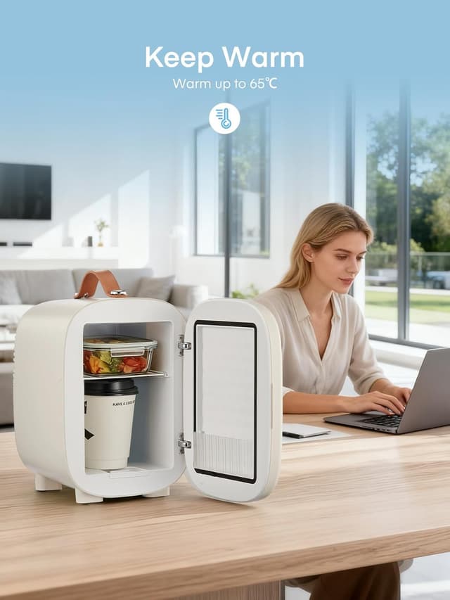 Detalle de FOHERE Mini Kühlschrank 5 Liter mit Kühlung