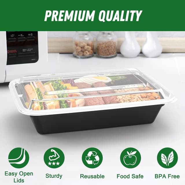 Detalle de 32 oz Meal Prep Containers ๐ฑ