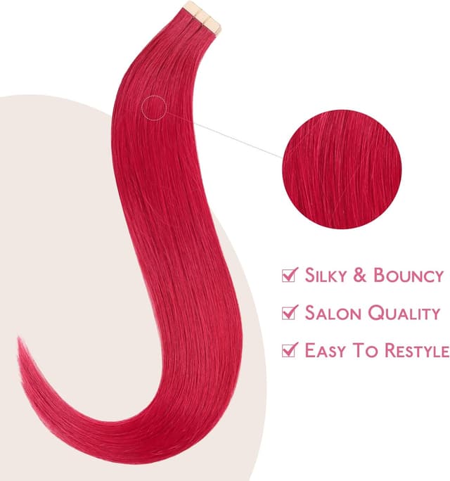 Detalle de Wennalife extension capelli badesive 10 pezzi 45 cm