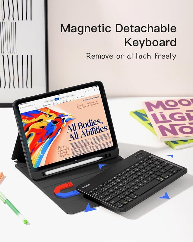 Detalle de Inateck KB04002 detachable keyboard case for iPad 11"