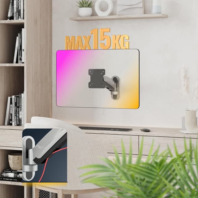 Thumbnail 5 de RICOO S2611 supporto da parete per monitor 13-32