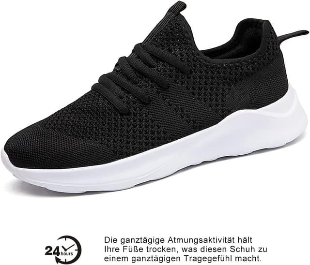 Detalle 2 de LANGFEUU Damen Turnschuhe Sneaker – leichte, atmungsaktive Sneaker für Gehen, Joggen und Outdoor