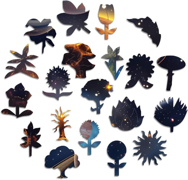 Detalle 2 de Iconic Puzzles Armonia Solare, puzzle in legno sostenibile 100% (taglia M, 350 pezzi)