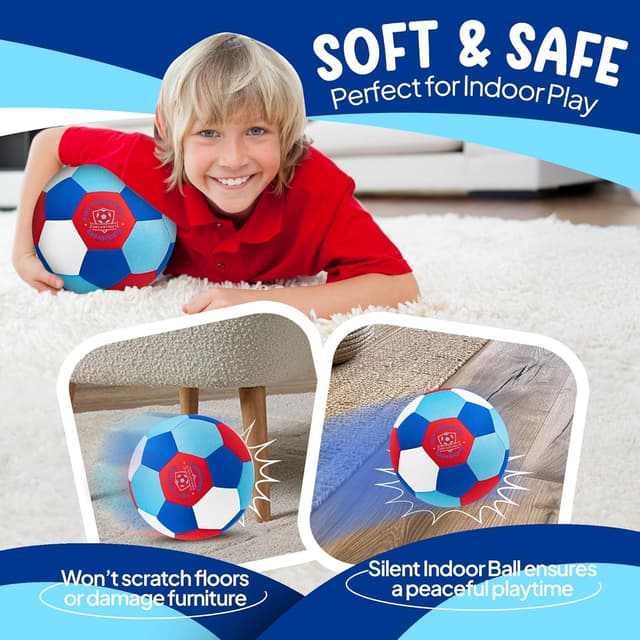 Detalle 2 de SAGA SPORTS SoftWhiz Safe Indoor Football Size 4