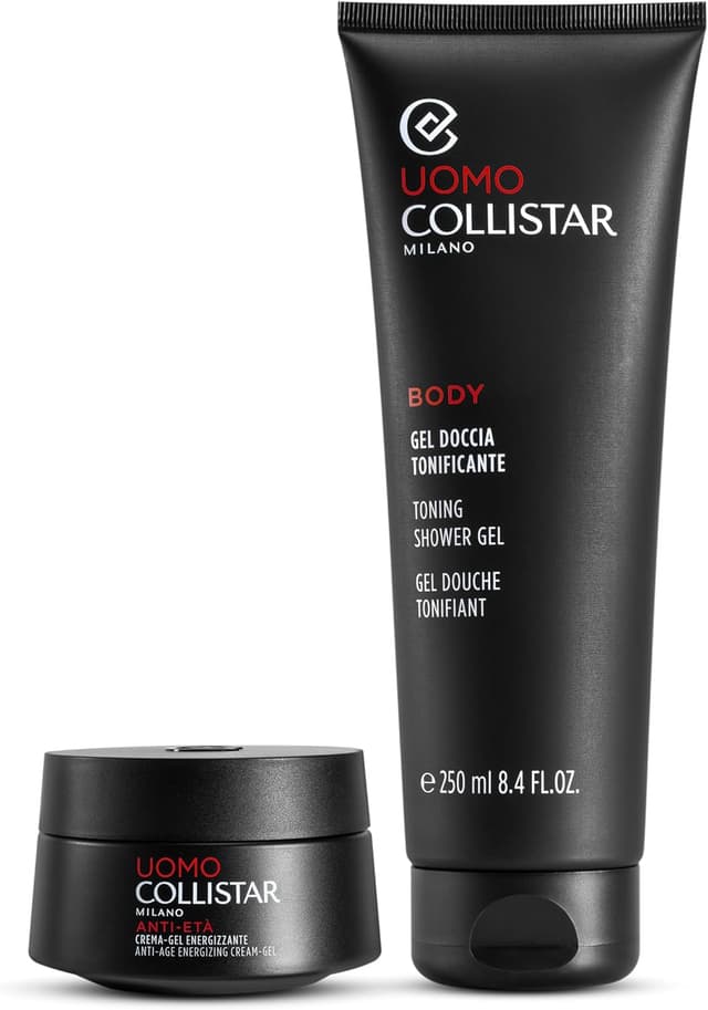 Detalle 2 de Collistar Confezione regalo uomo Linea Uomo Crema-Gel Energizzante Anti-Età 50 ml + gel doccia tonificante 250 ml