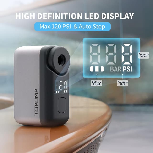 Detalle de TOPUMP Mini Fahrradpumpe 120PSI