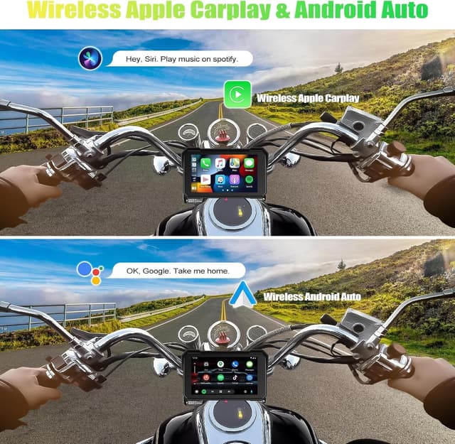 Detalle 2 de CAMECHO 2026 Carplay para moto 5 pulgadas