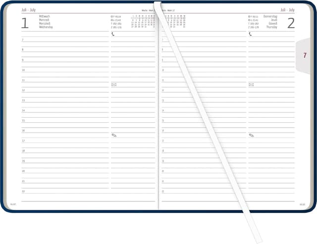 Detalle 2 de Alpha Edition Buchkalender Nature Line Ocean 2026 (A5, 1 Tag/Seite) als Taschenkalender mit Hardcover