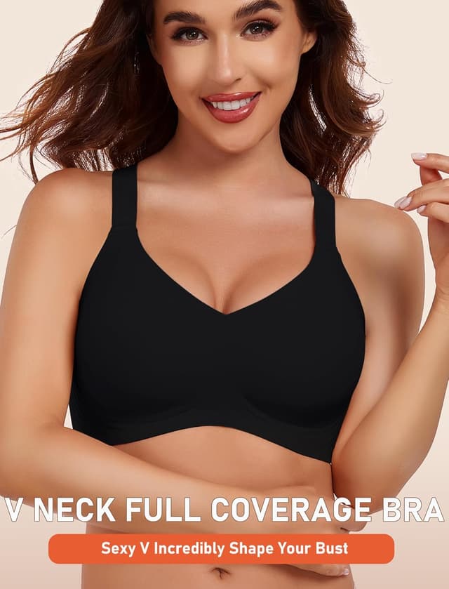 Detalle de Gailife Womens Wireless Push Up Bra — Seamless Supportive T-Shirt Bra
