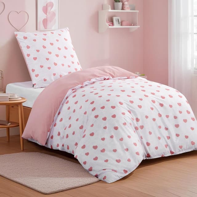 Thumbnail 1 de RUIKASI Bettwäsche 155x220 Rosa 2tlg