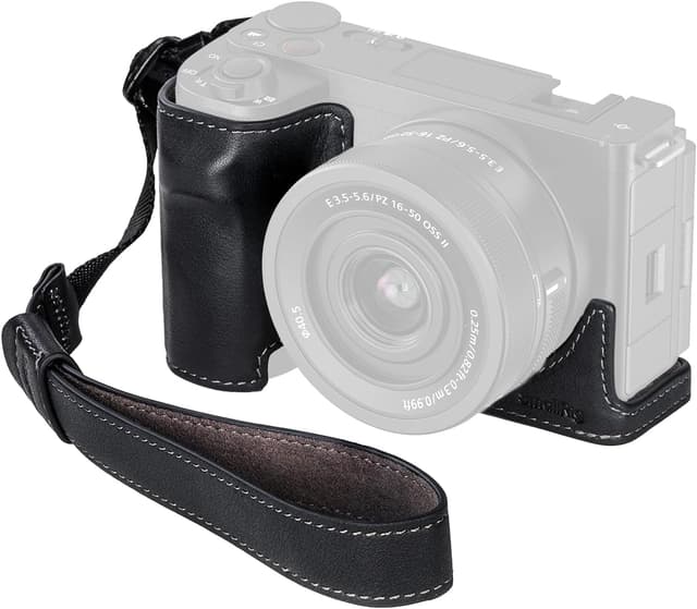 Imagen de SMALLRIG Sony ZV-E10 II Leather Case with Wrist Strap en OfertitasTOP