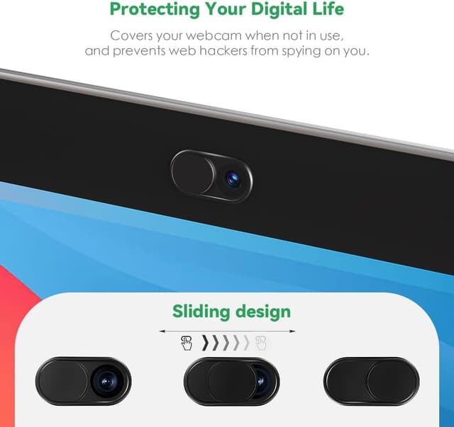 Thumbnail 6 de CloudValley Webcam-Abdeckung aus Metall 2 Stück